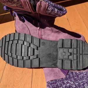 Purple fashion boots